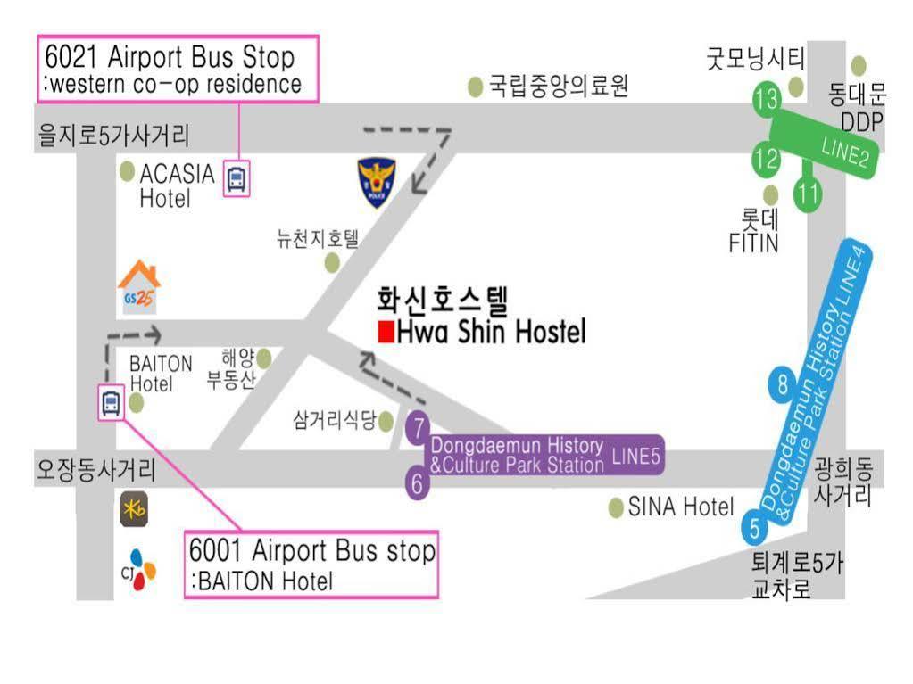 Dongdaemun Hwashin Hostel Seoel Buitenkant foto